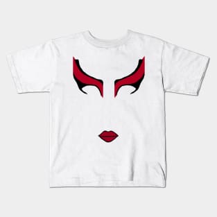 Kyoshi Warrior Makeup Kids T-Shirt